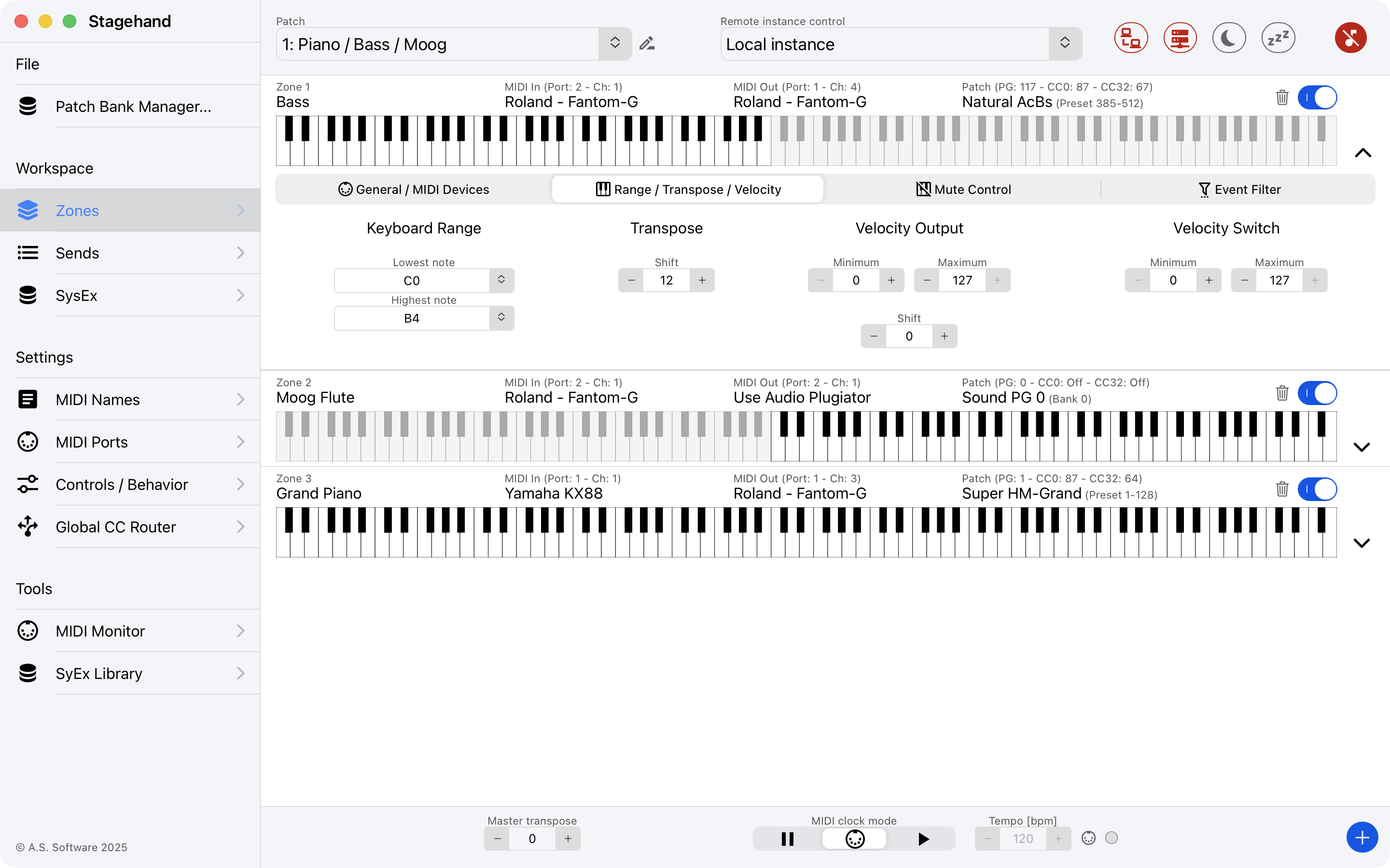 Stagehand MIDI Master – Screenshot 2