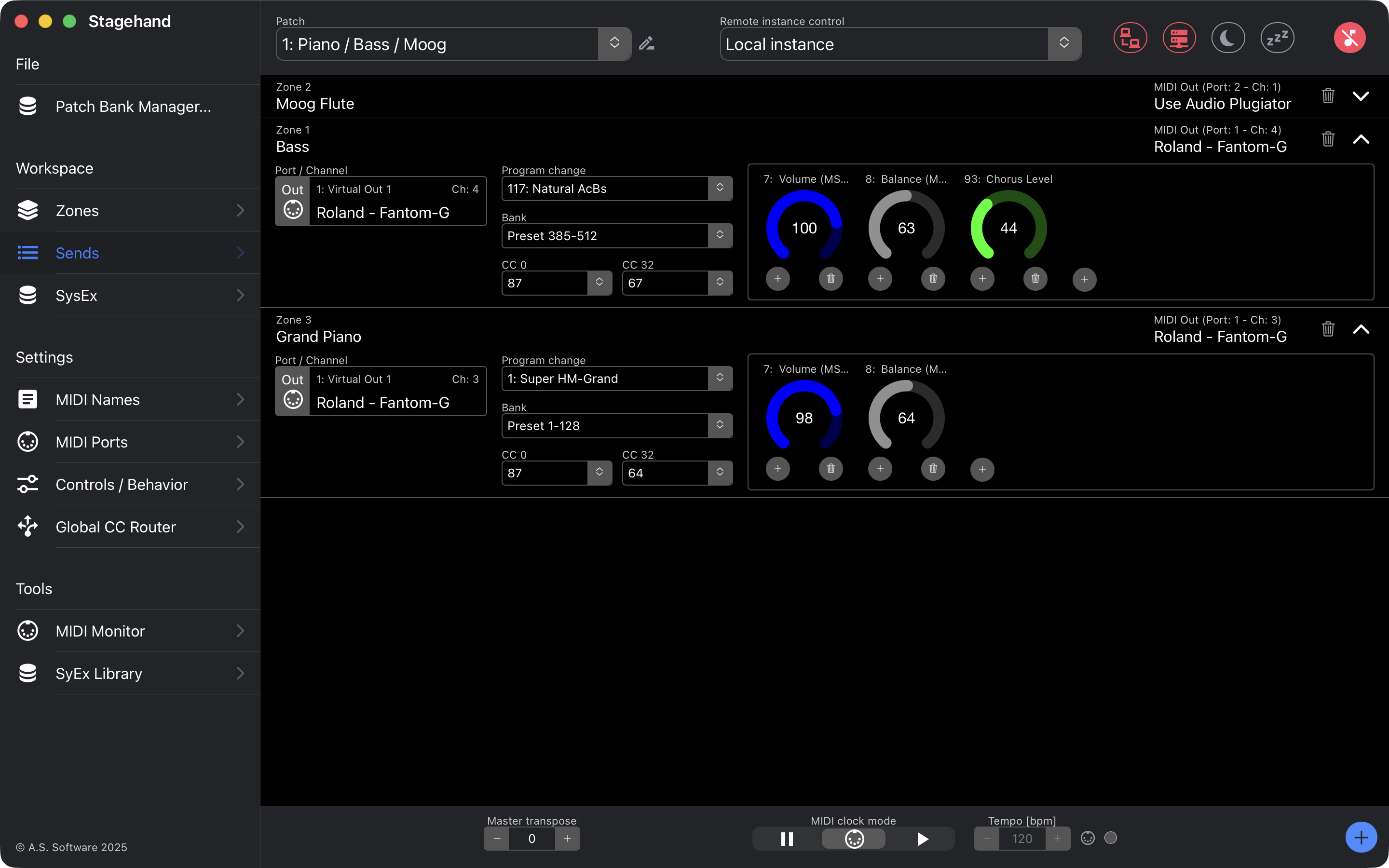 Stagehand MIDI Master – Screenshot 3