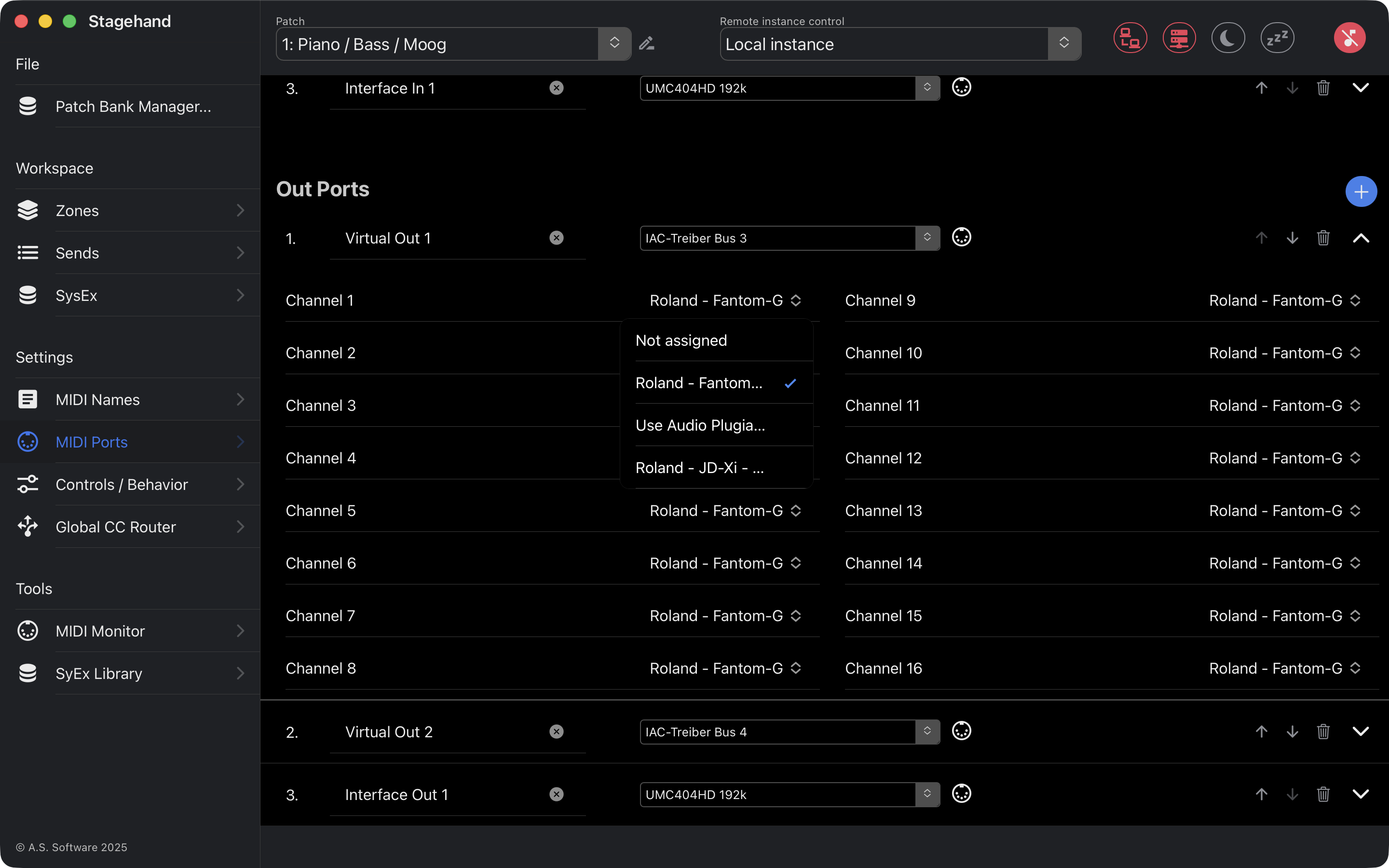Stagehand MIDI Master – Screenshot 4