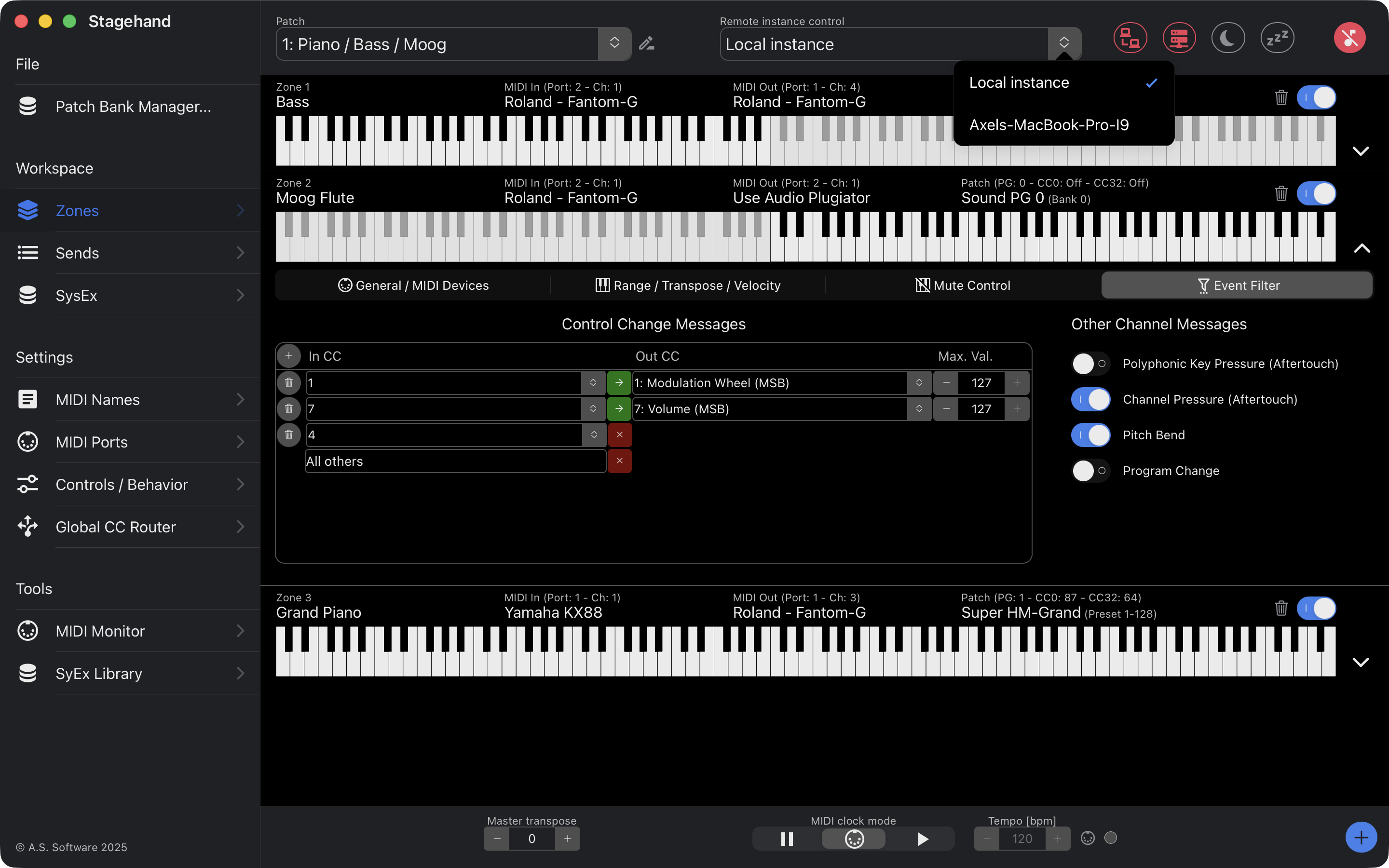 Stagehand MIDI Master – Screenshot 6